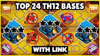  TOP 24 WORLD BEST TH12 War/Farm Base With Link | Th12 Cwl Base With Link | Th12 Best Base | 2024