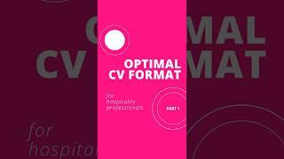 ABOUT CV [part 1]  #cv #career #middleeast #job #information #foryou