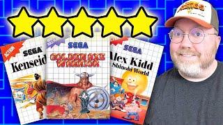 Every 5-STAR game on Sega Master System