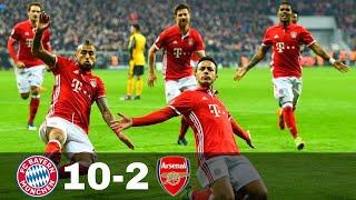 Arsenal vs Bayern Munich 10-2(agg) _ 2016-17  All Goals & TIKHD Highlights