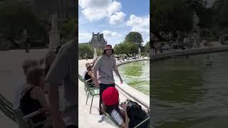 Pranks in Paris 🫣 #pranks #inparis #shorts #water #funny