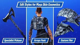 Edit Style for All Maya Cosmetics (Backbling, Pickaxe and Glider) in Fortnite Chapter 2 Season 2