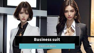 【AI & Art Reina&Kasumi 麗奈と香澄】Business suit *スーツ女子