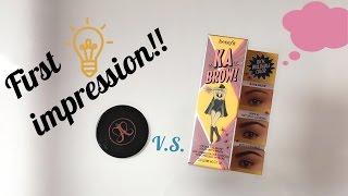 Benefit KA-BROW! first Impression + Anastastia Beverly Hills Comparison.