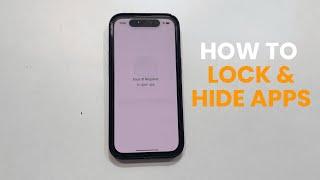 How to Lock Apps with Face ID on iPhone running on iOS18 (Easy Guide!)