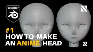 Part#1 | Anime Girl Head Modeling | Blender Tutorial