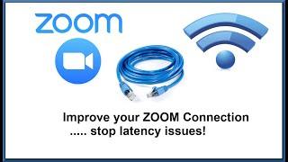 Improve your ZOOM Internet Connection and stop latency issues by connecting with an ethernet cable