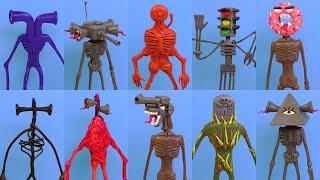 All Siren Head with Clay - Part 2  Trevor Henderson Creatures