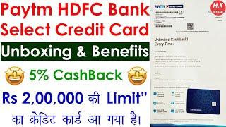 Paytm HDFC Bank Select Credit Card Unboxing | Paytm Credit Card | Paytm HDFC Bank Credit Card