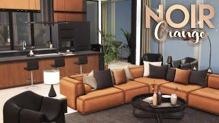 ORANGE NOIR APARTMENT || Luxury apartment with great view || The Sims 4: Apartment Renovation