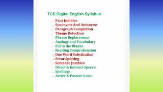 Tcs Digital 2021 Exam English syllabus preparation Disscussion must watch it