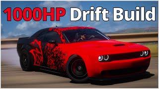 Forza Horizon 5 - 1000HP Dodge Challenger Hellcat DRIFT BUILD + TUNE