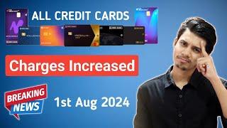 HDFC Credit Card Charges Increased | Hdfc Credit Card Charges 2024 | Hdfc Bank Credit Card Charges