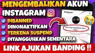 VERSI BARU‼️ Cara Mengembalikan Akun Instagram yang diTangguhkan/dibanned diNonaktifkan & disuspend