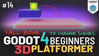 Godot 4 3D Platformer Lesson #14: Fall Zone to Change Scenes