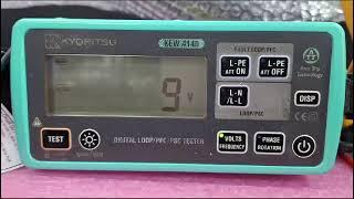 Kyoritsu 4140 PFC Loop Tester Repair & Calibration by Dynamics Circuit (S) Pte. Ltd.