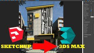 how to import google sketchup skp file to 3Ds max corona scene