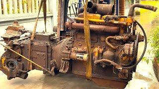 The Man Who Restored Giant Road Roller Engines // The Genius Who Restored Diesel Engines