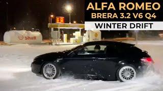 Alfa Romeo Brera 3.2 V6 Q4 Drifting in Snow