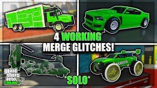 *SOLO* GTA 5 TOP 4 WORKING CAR MERGE GLITCHES AFTER PATCH 1.68! F1/BENNY'S MERGE GLITCH! GTA ONLINE