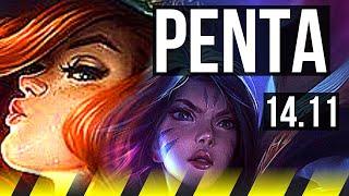 MISS FORTUNE & Seraphine vs KAI'SA & Blitzcrank (ADC) | Penta, Legendary, 19/5/9 | NA Master | 14.11