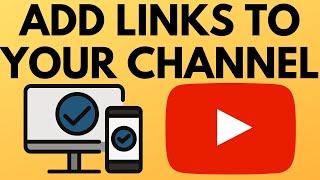 How to Add Social Media Links to YouTube Channel - PC & Mobile - 2022