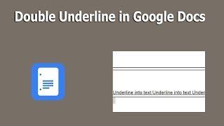 How to Create Double Underline in Google Docs Document