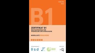 Goethe Zertifikat B1 Hören Teil 1,Teil 2, Teil 3 und Teil 4  NEU Modellsatz Erwachsene Neu