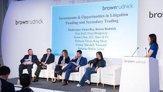 Investments & Opportunities in Litigation Funding and Secondary Trading | Brown Rudnick Conf. 2024