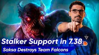 Saksa’s Night Stalker Support OBLITERATES Falcons!  | Dota 2 Gameplay