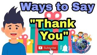 Ways to say "Thank you" |English Conversation | Educational Channel