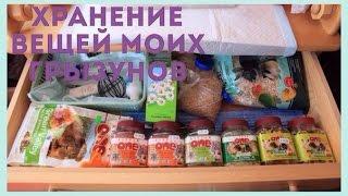 Хранение вещей моих грызунов