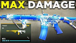 *NEW* MAX DAMAGE M4 CLASS in WARZONE  (Best M4 Class Setup)