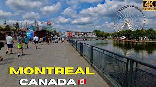 Walking Montreal Canada 4K | Old Port of Montreal 