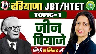 HARYANA JBT/HTET 2024 JEAN PIAGET | THEORY OF COGNITIVE DEVELOPMENT | CDP IMP. TOPIC | MANNU RATHEE