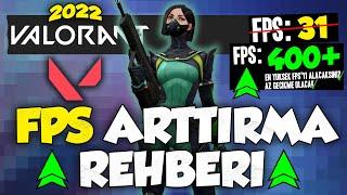 VALORANT EN İYİ FPS ARTTIRMA AYARLARI | VALORANT FPS DROP SORUNU ÇÖZÜMÜ! (2022)