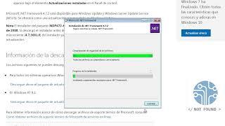 Instalacion Netframework 4.7.2 - Solucion Error Windows 7
