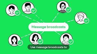 【LINE official account】What are message broadcasts?