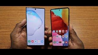 Samsung Galaxy A51 VS Galaxy Note 10 Plus | 4K Video