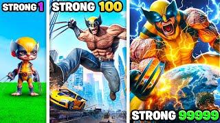 Weakest To STRONGEST WOLVERINE In GTA 5!