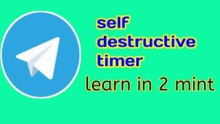 telegram self destruct photo |self destruct timer in telegram #telegramtimer#selfdestructtimer