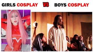 Girls COSPLAY vs Boys COSPLAY 5#memes #boysvsgirlsmemes