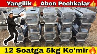 Abon Pechka 12 Soatga 5 Kg Ko'mir Rasxod | Optom Pechka | Ekanom Pechka