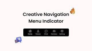 Animated Navigation Menu Indicator using Html, CSS, and Javascript | CSS Animation| Speed Code