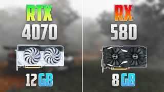 RX 580 vs RTX 4070 - How BIG is the Difference?