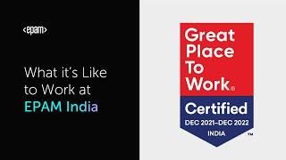 EPAM India is a Great Place to Work®