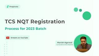 TCS NQT Registration Process 2023 | Step by Step Registration process for TCS NQT OffCampus 2023