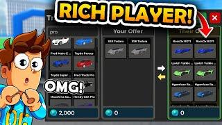 RICH PLAYER Trades Me This In Car Dealership Tycoon!