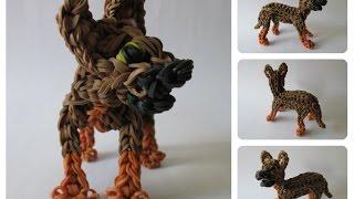 DIY Rainbow Loom german shepherd - CHASE puppy Part 2/2 Loombicious