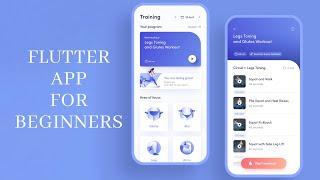 Flutter App Development Tutorial for Beginners iOS | Android | Complex UI | Training App GetX